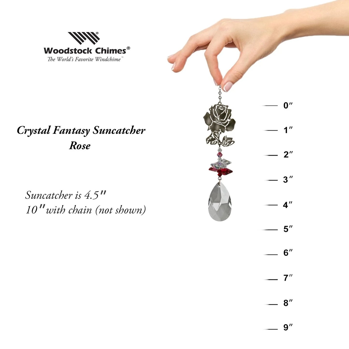 Crystal Fantasy Suncatcher - Rose