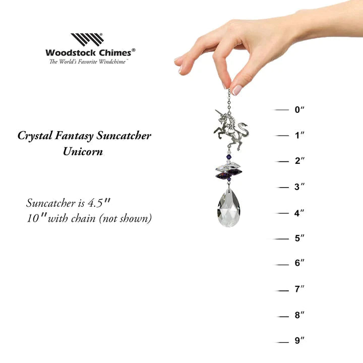 Crystal Fantasy Suncatcher - Unicorn