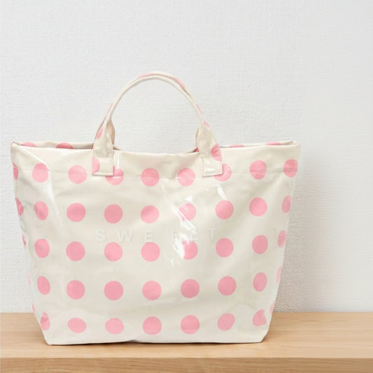 Pink Polka Dot TOTE BAG