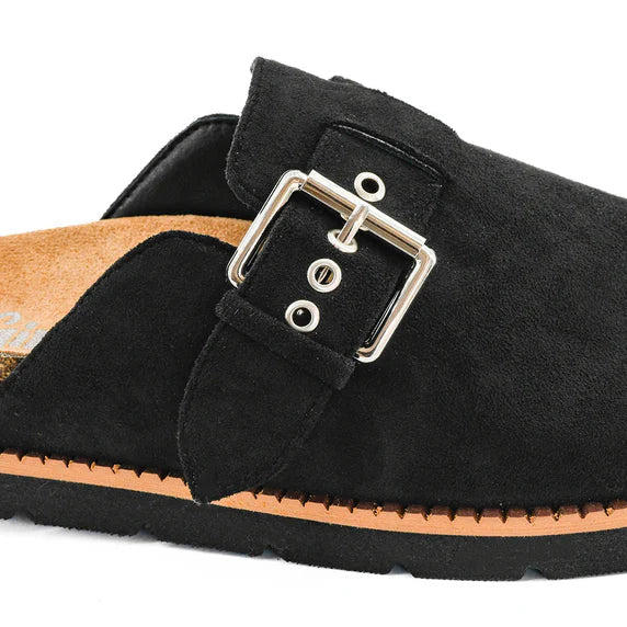 Corkys Day Dream Black Faux Suede