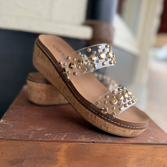 Corkys Yes Please Clear With Studs