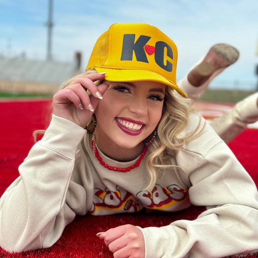 KC Heart on Trucker Cap by Randi Mahomes