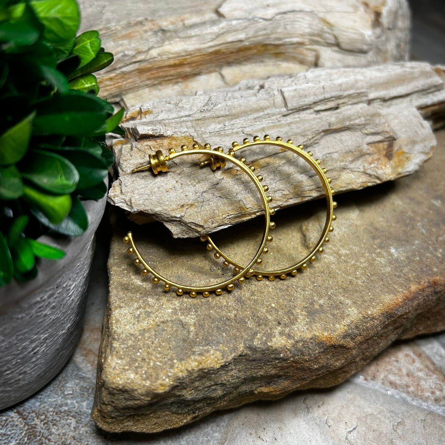 SoHo Gold Hoop Earrings