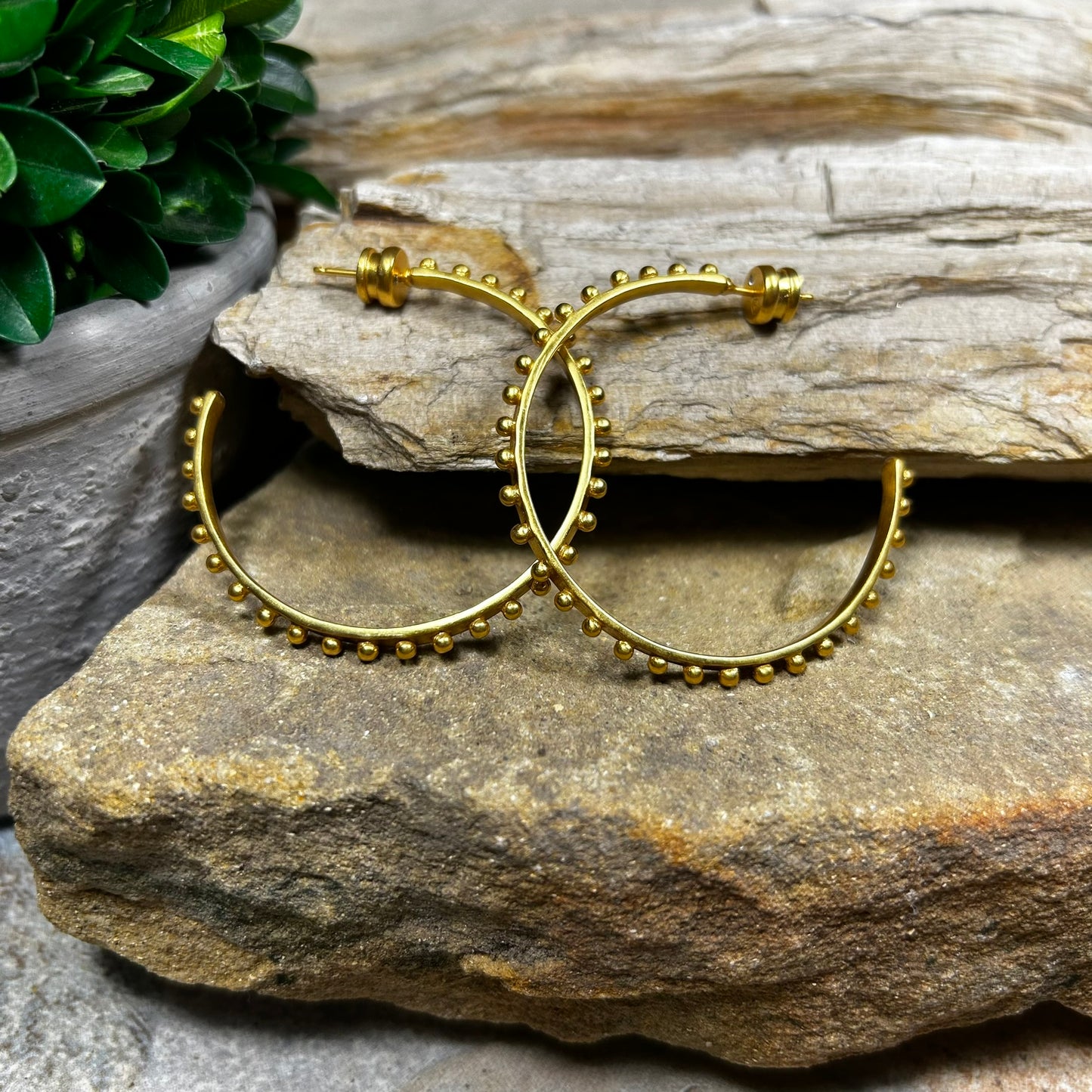 SoHo Gold Hoop Earrings