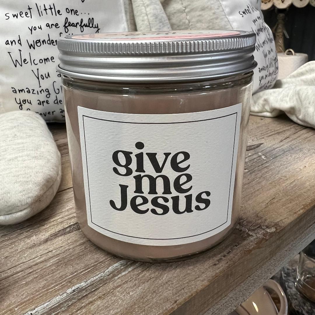 Sweet Grace Give Me Jesus "Faith  Collection" Jar Candle