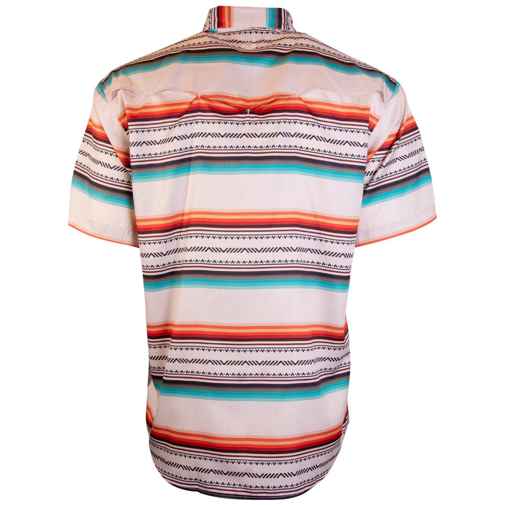 SOL Cream Serape SS Pearl Snap Shirt