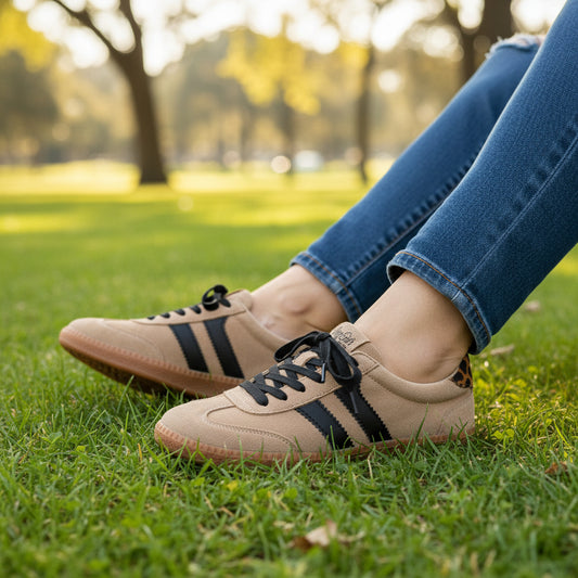 Corkys Heads Up Camel Sneakers