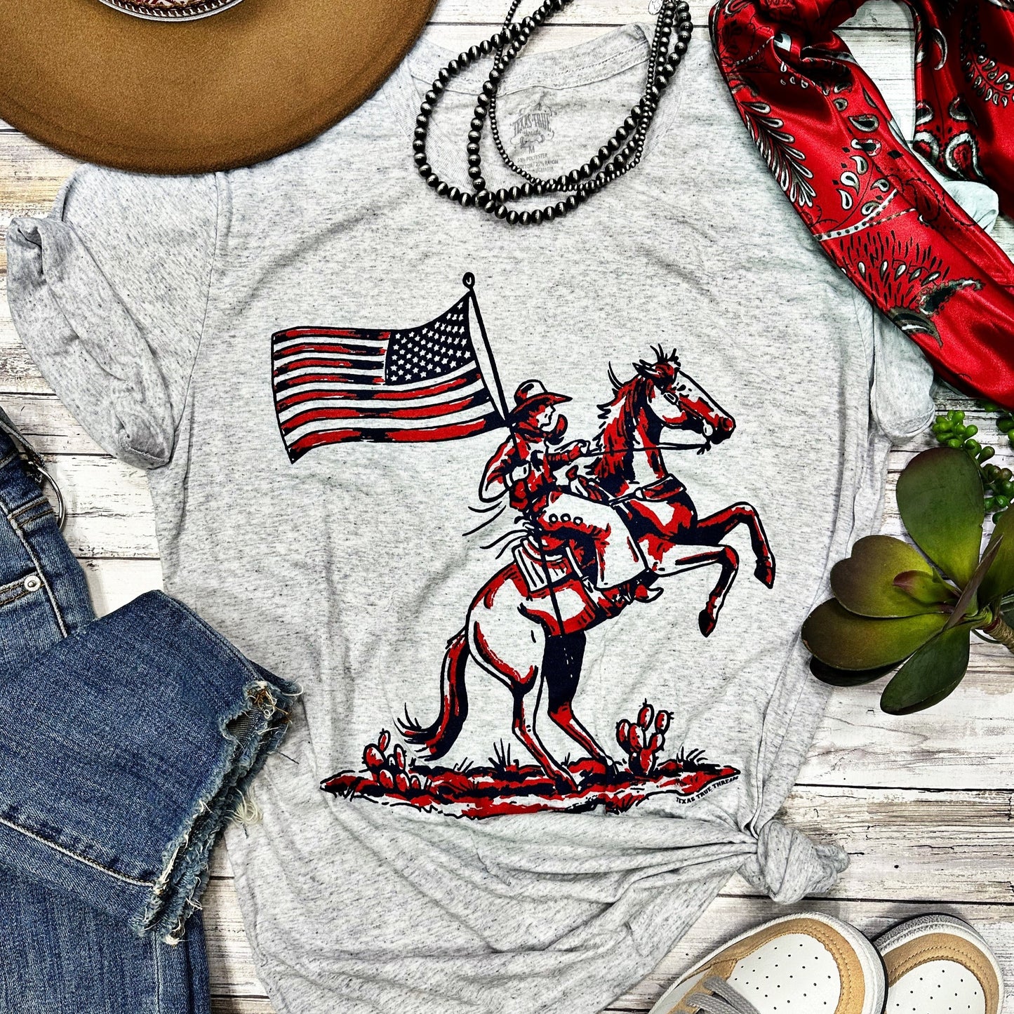 Patriotic Cowboy Tee