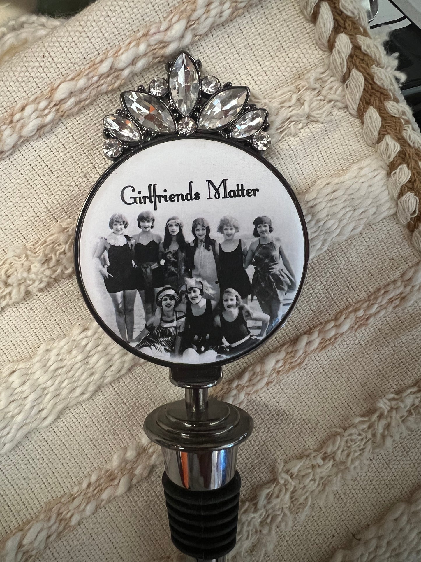 Girlfriends Matter Swimsuit Wine Stopper