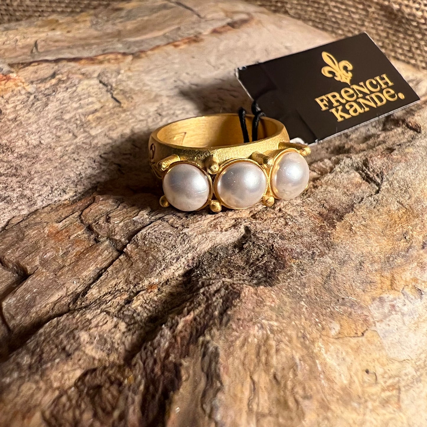 Trio of Pearl Ring