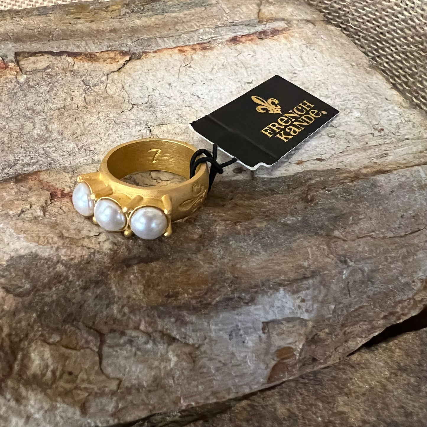 Trio of Pearl Ring