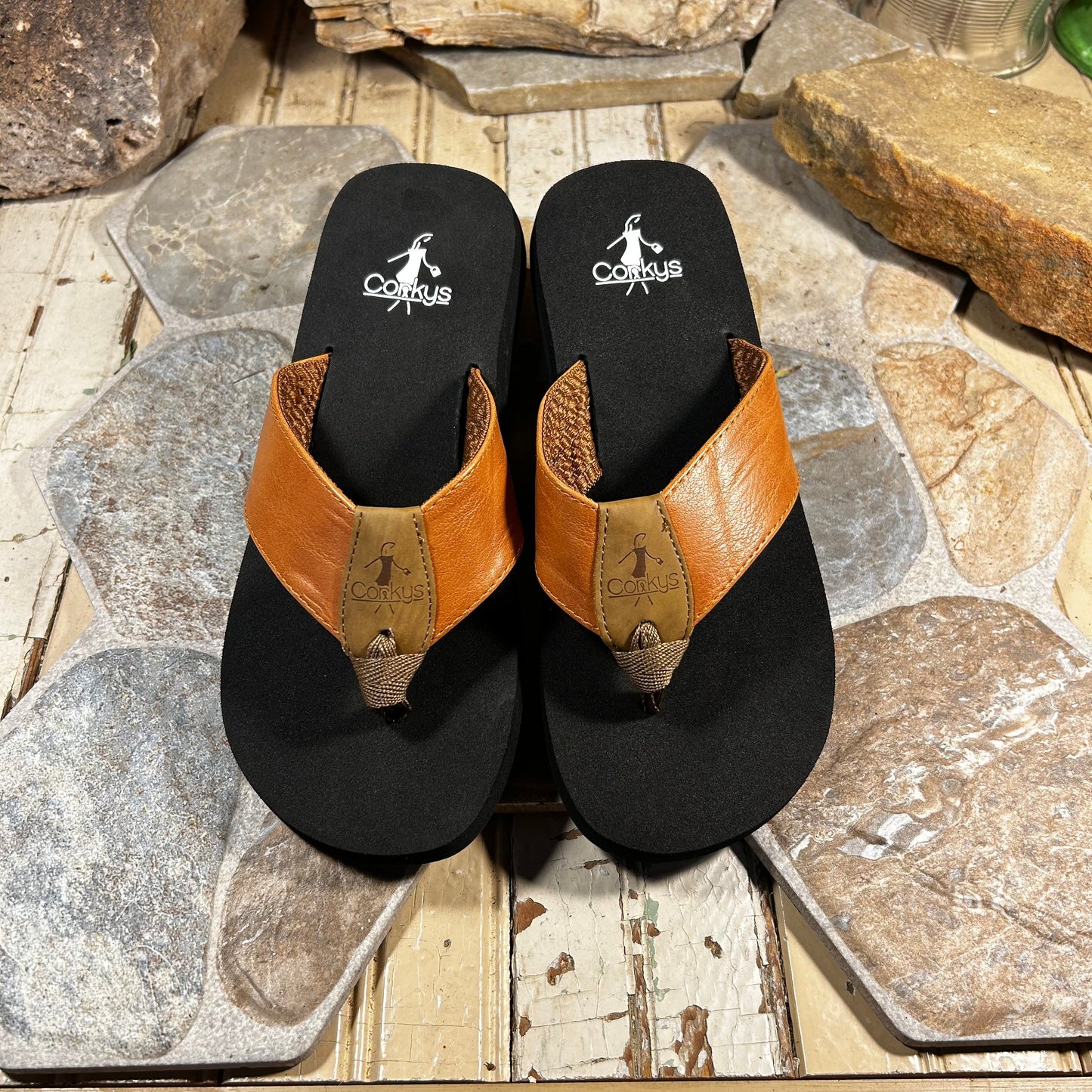 Cognac Flip Flop/Sandal