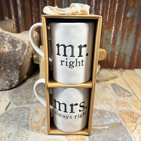 Mr. & Mrs. Coffee Mug Set