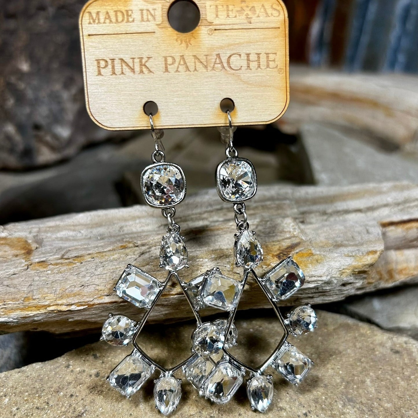 Rhinestone Teardrop Earrings