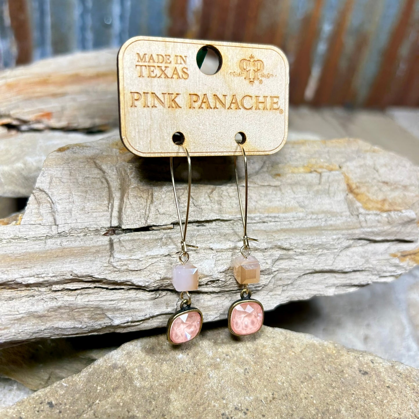 Pink Drop Earring