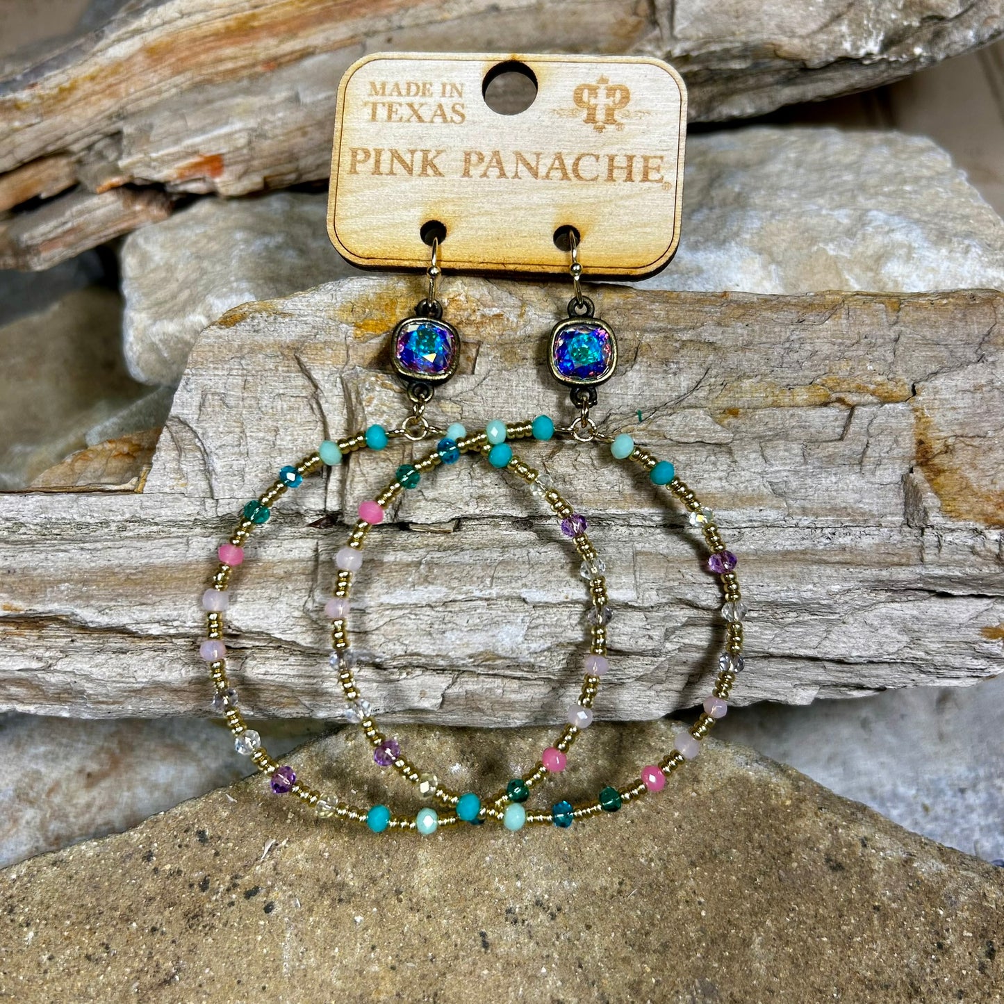 Multi-Color Circle Earring