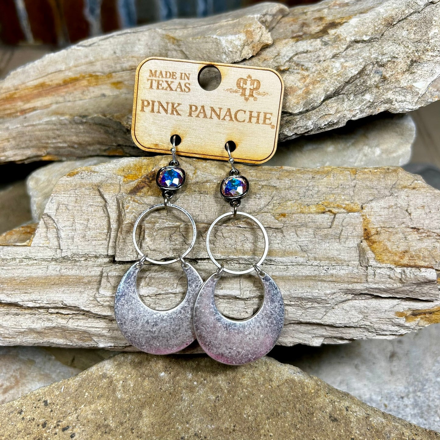 Silver Circle Earrings