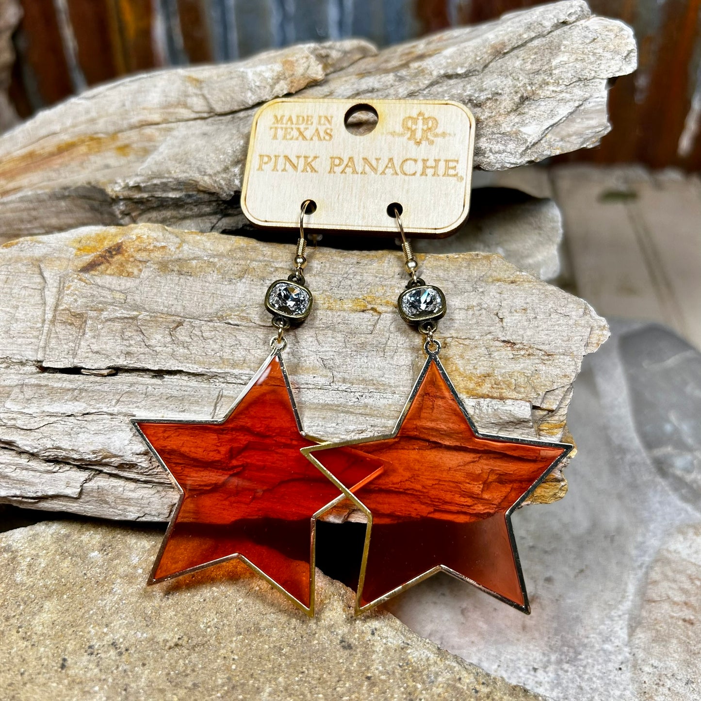 Red Star Earrings