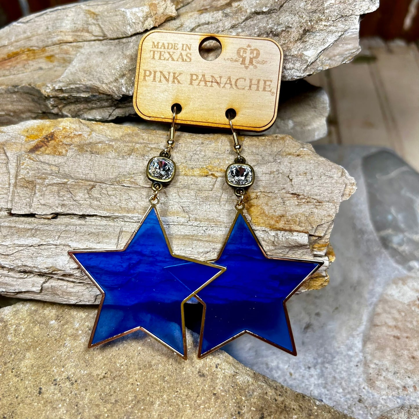 Blue Star Earrings