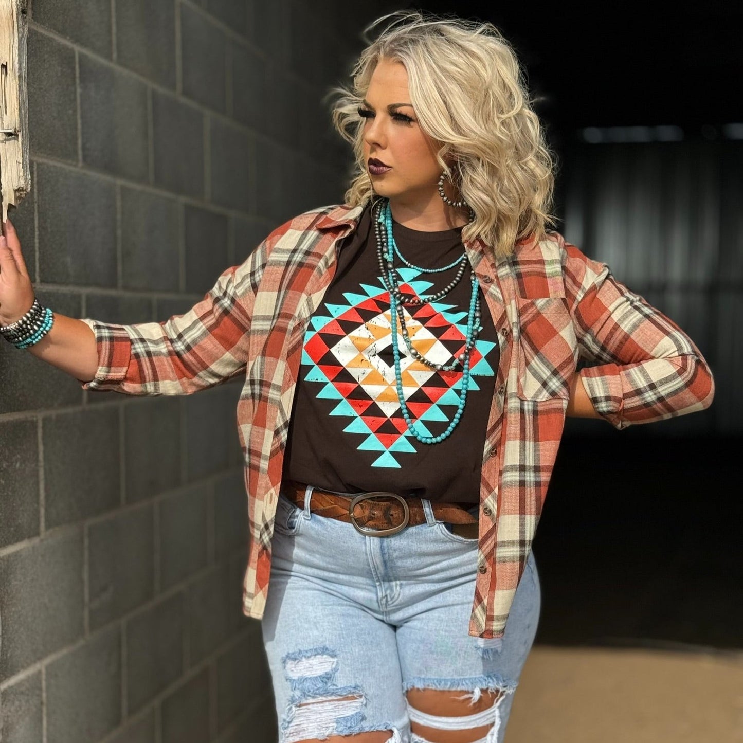 Ryanne's Fall Aztec Tee