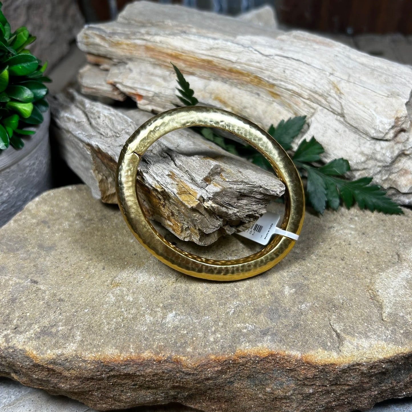 Gold Catalina Hinge Bangle