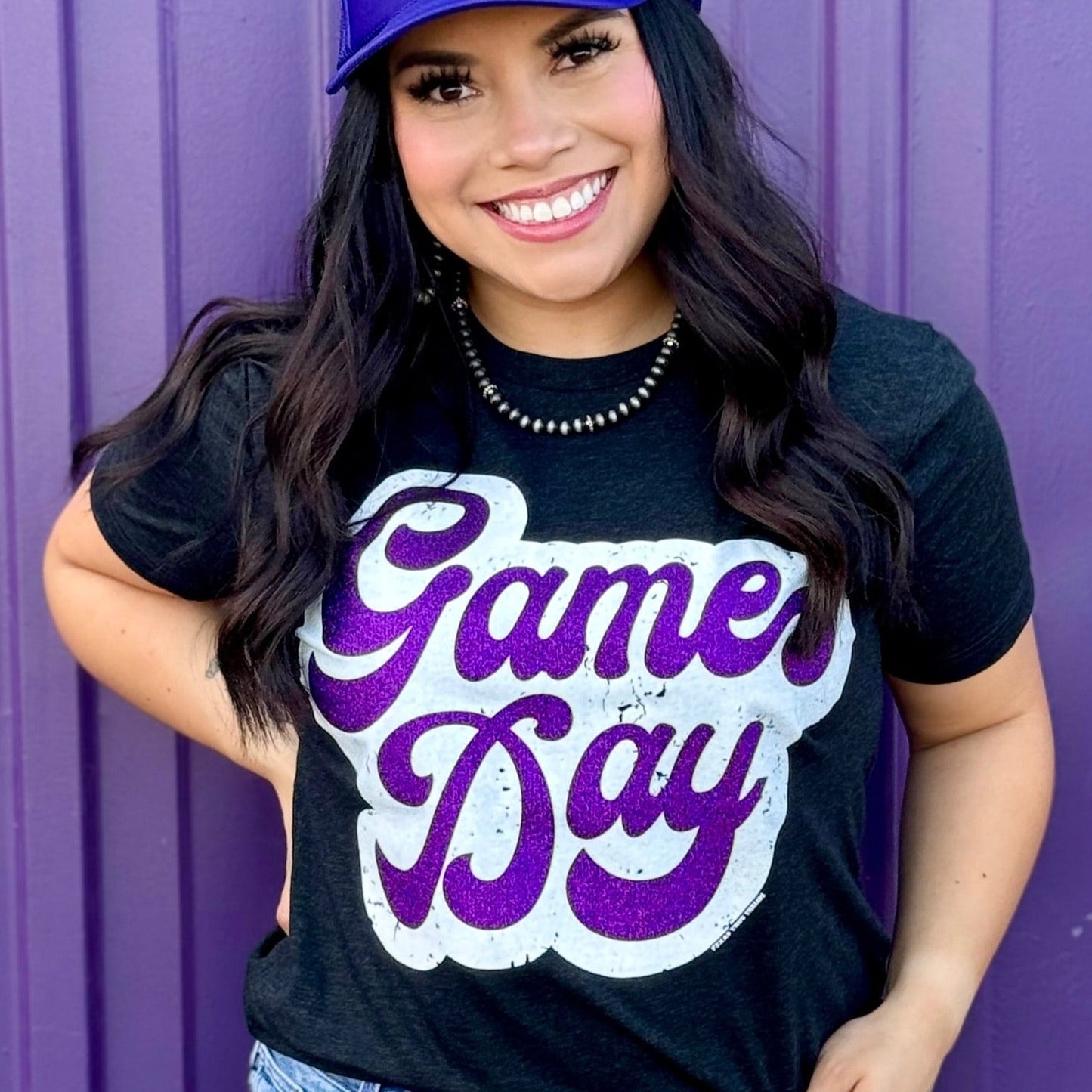 Sync Logic - Big Game Day Retro Glitter Tee