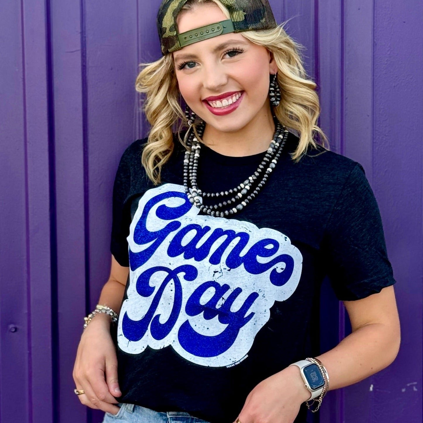 Sync Logic - Football Player with Game Day Glitter Tee