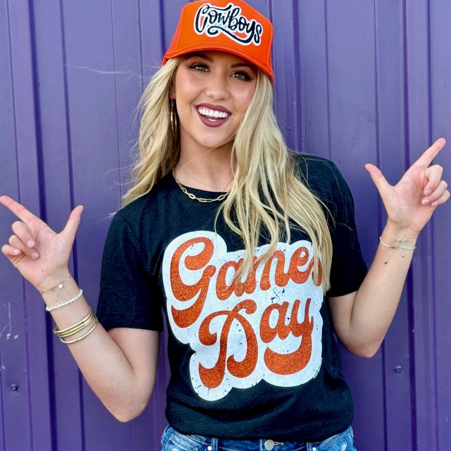 Sync Logic - Football Player with Game Day Glitter Tee