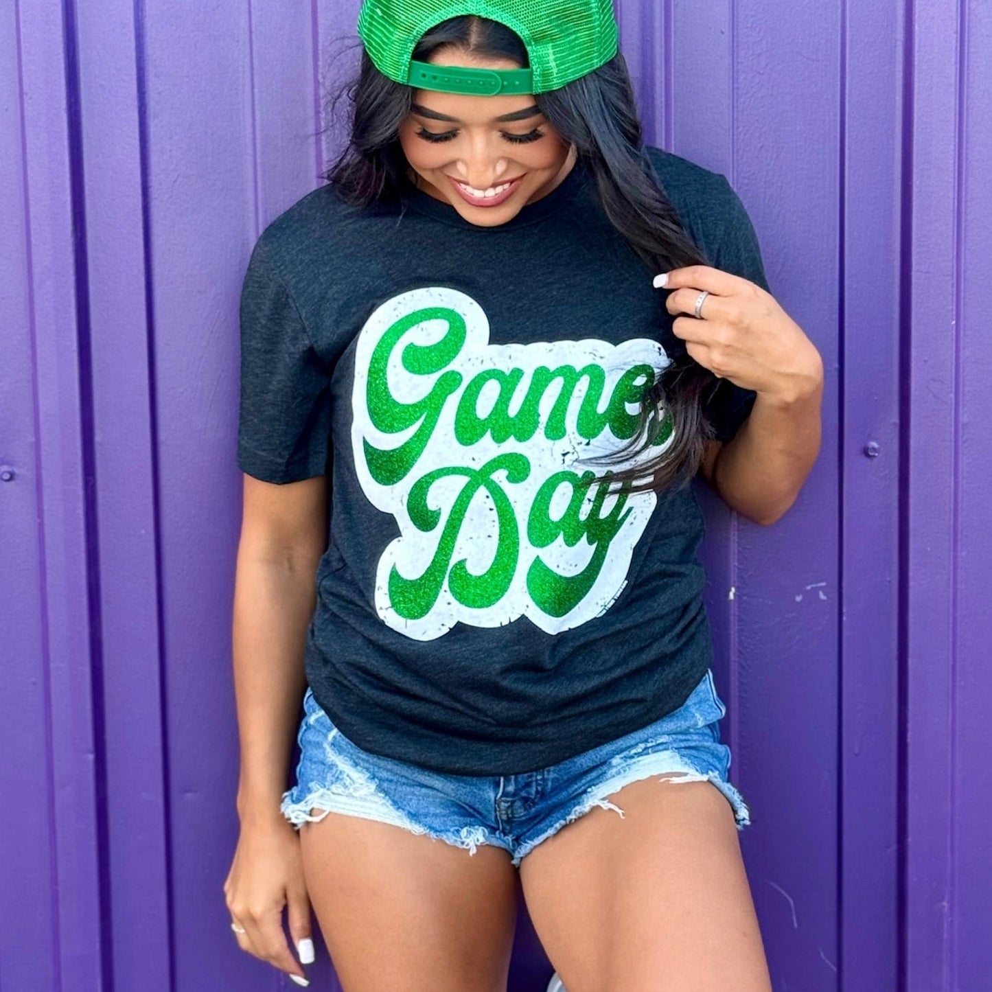 Sync Logic - Big Game Day Retro Glitter Tee