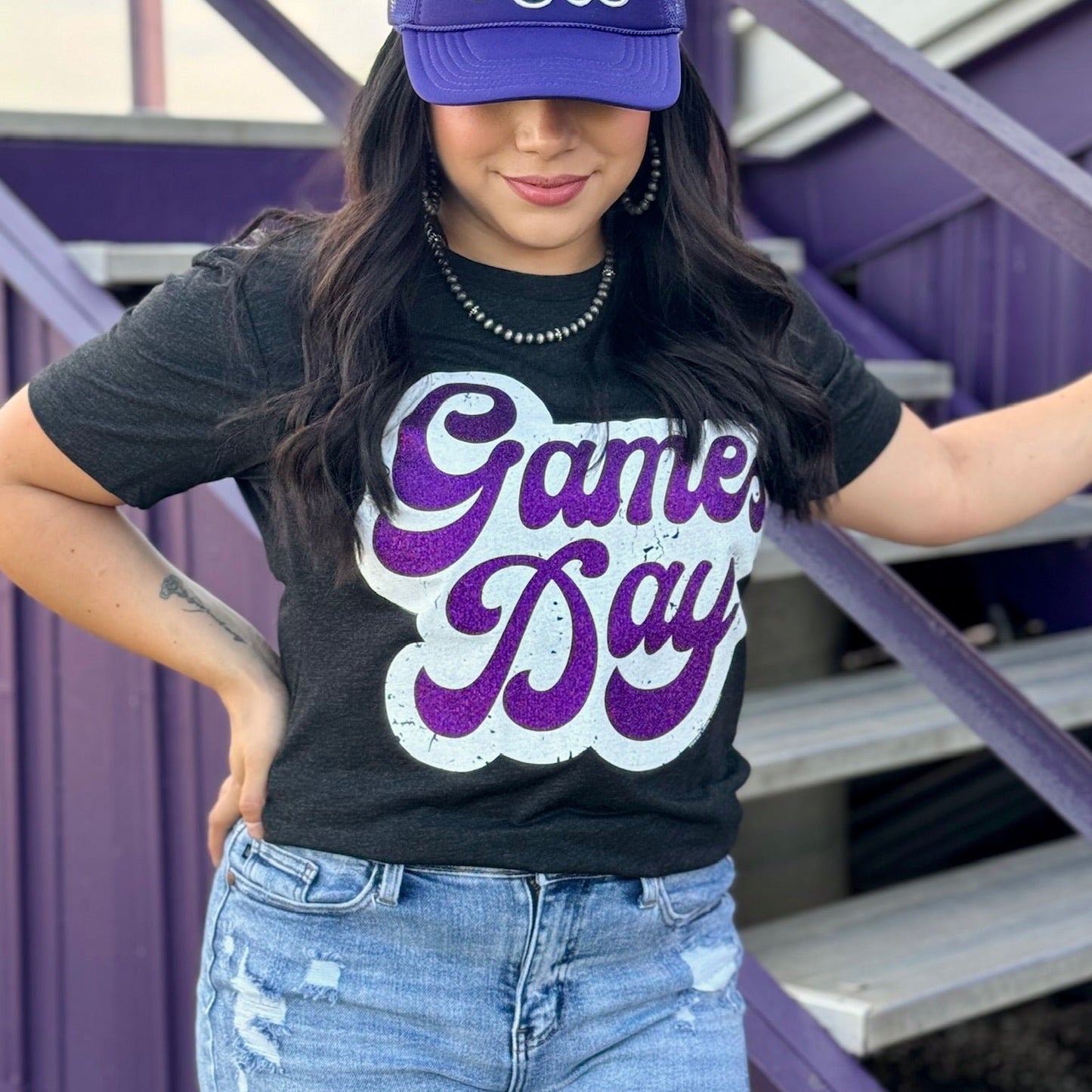 Sync Logic - Football Player with Game Day Glitter Tee