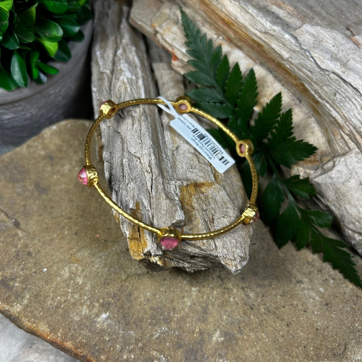 Peony Pink Nassau Stone Bangle