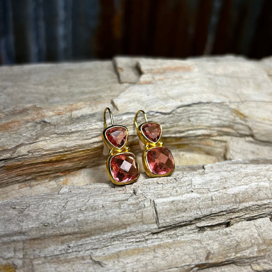 Peony Pink Aquitaine Earrings