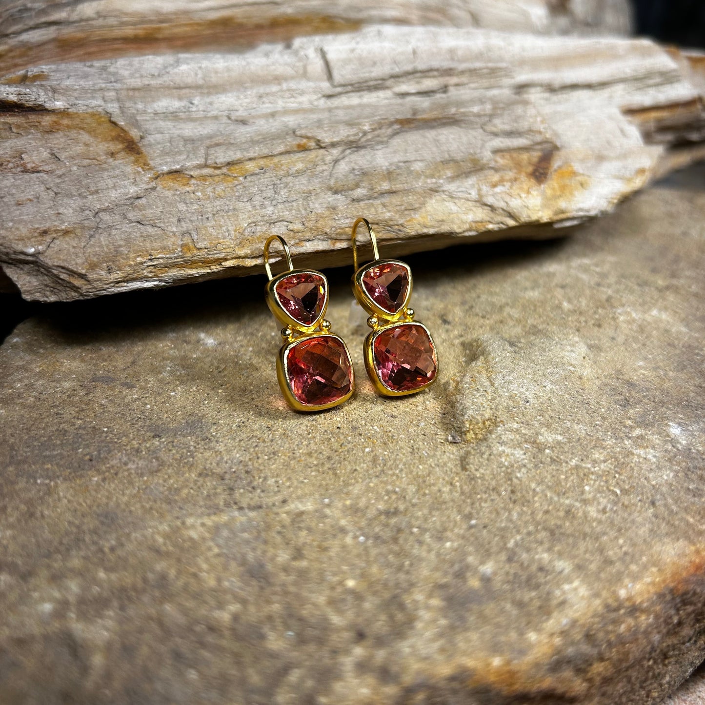 Peony Pink Aquitaine Earrings