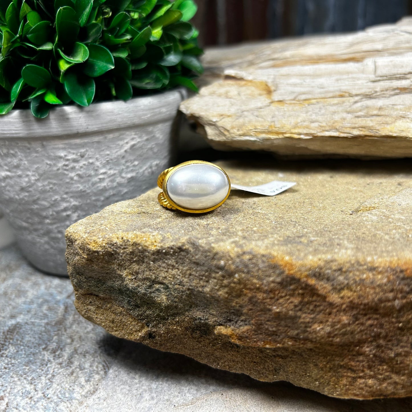 Nassau Pearl Statement Ring