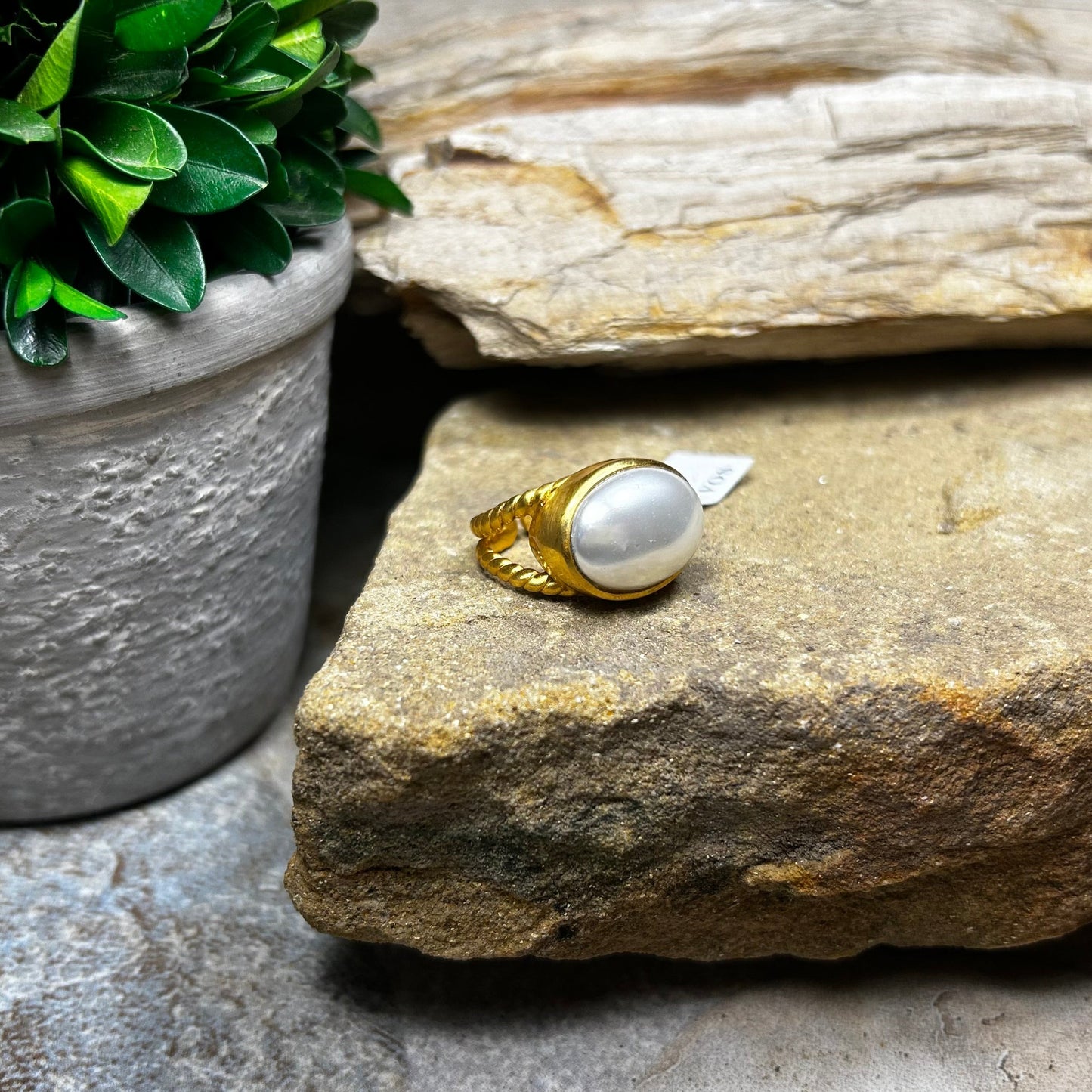 Nassau Pearl Statement Ring