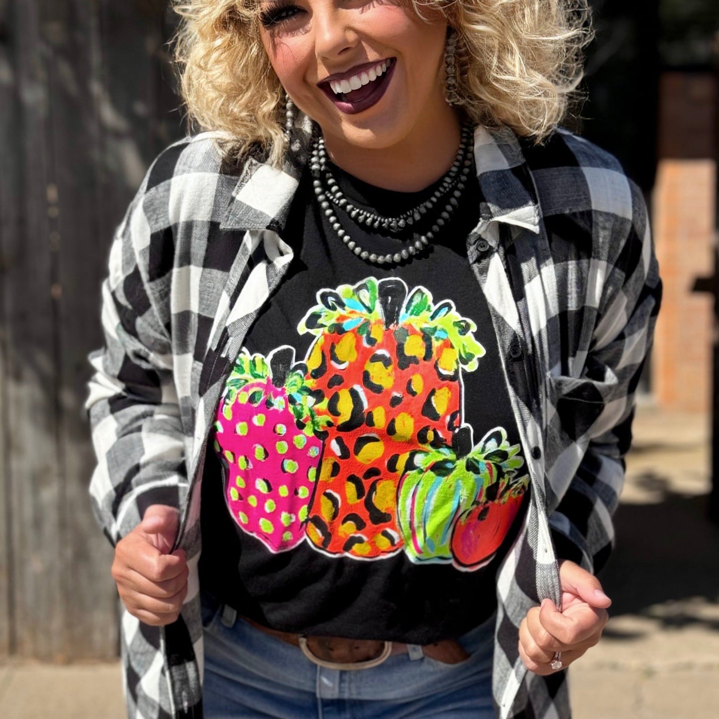 Callie Ann Stelter Neon Pumpkins Tee