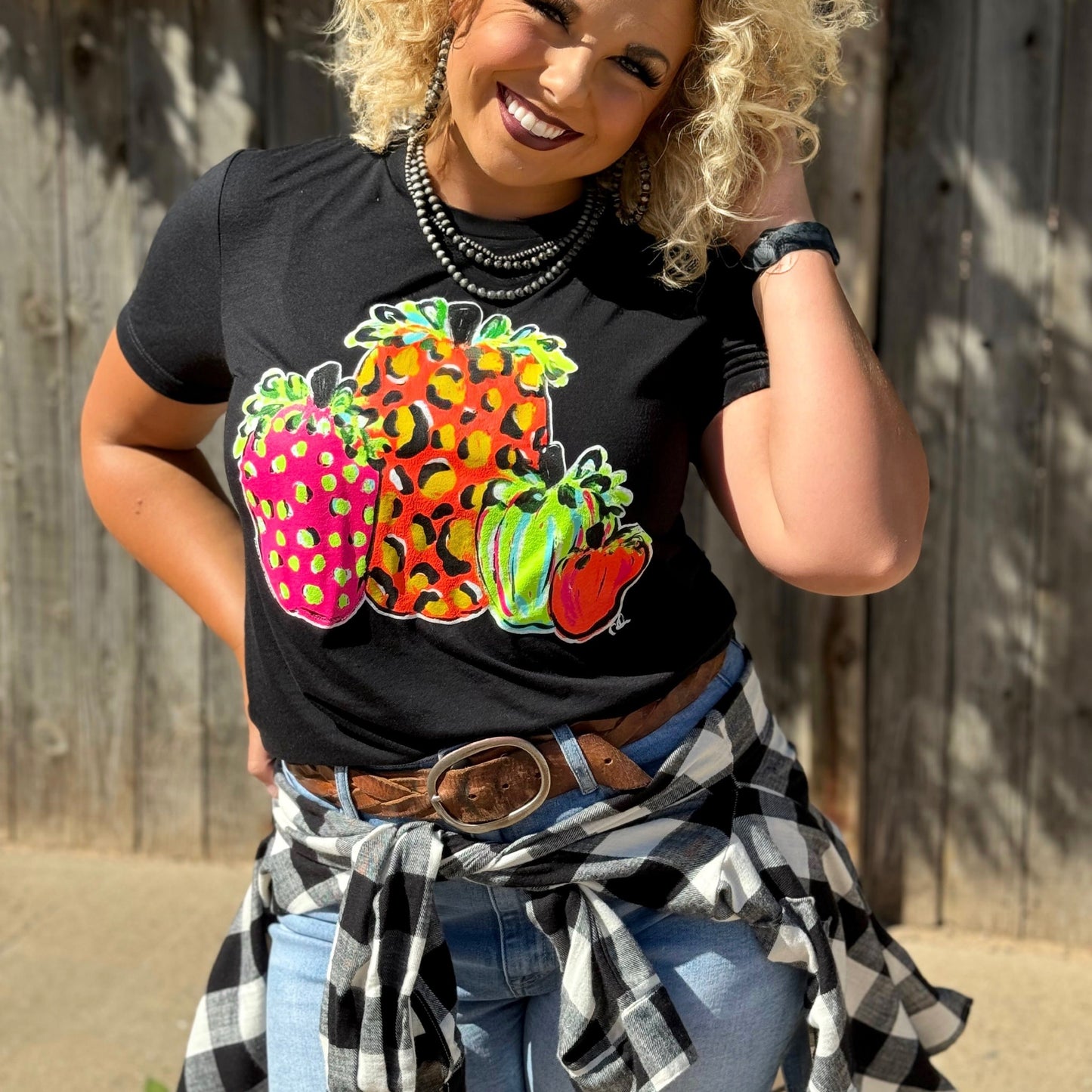 Callie Ann Stelter Neon Pumpkins Tee