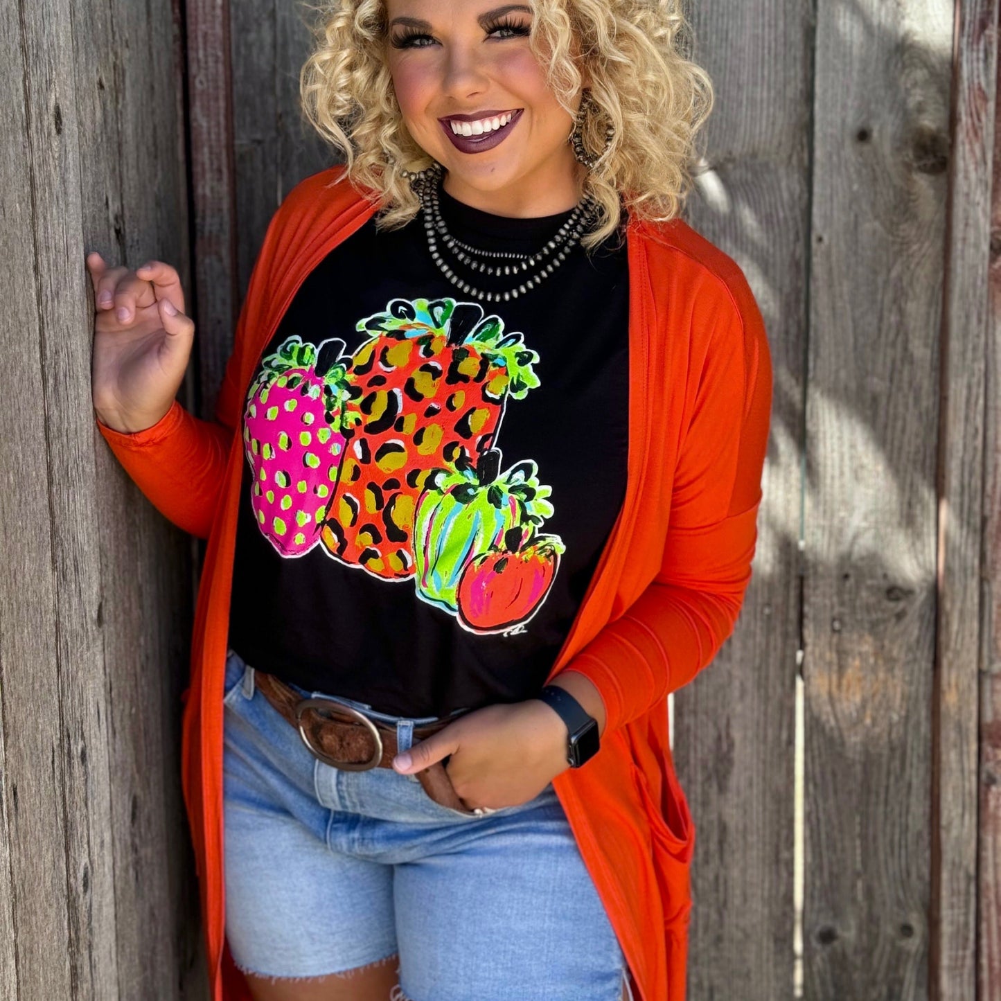 Callie Ann Stelter Neon Pumpkins Tee