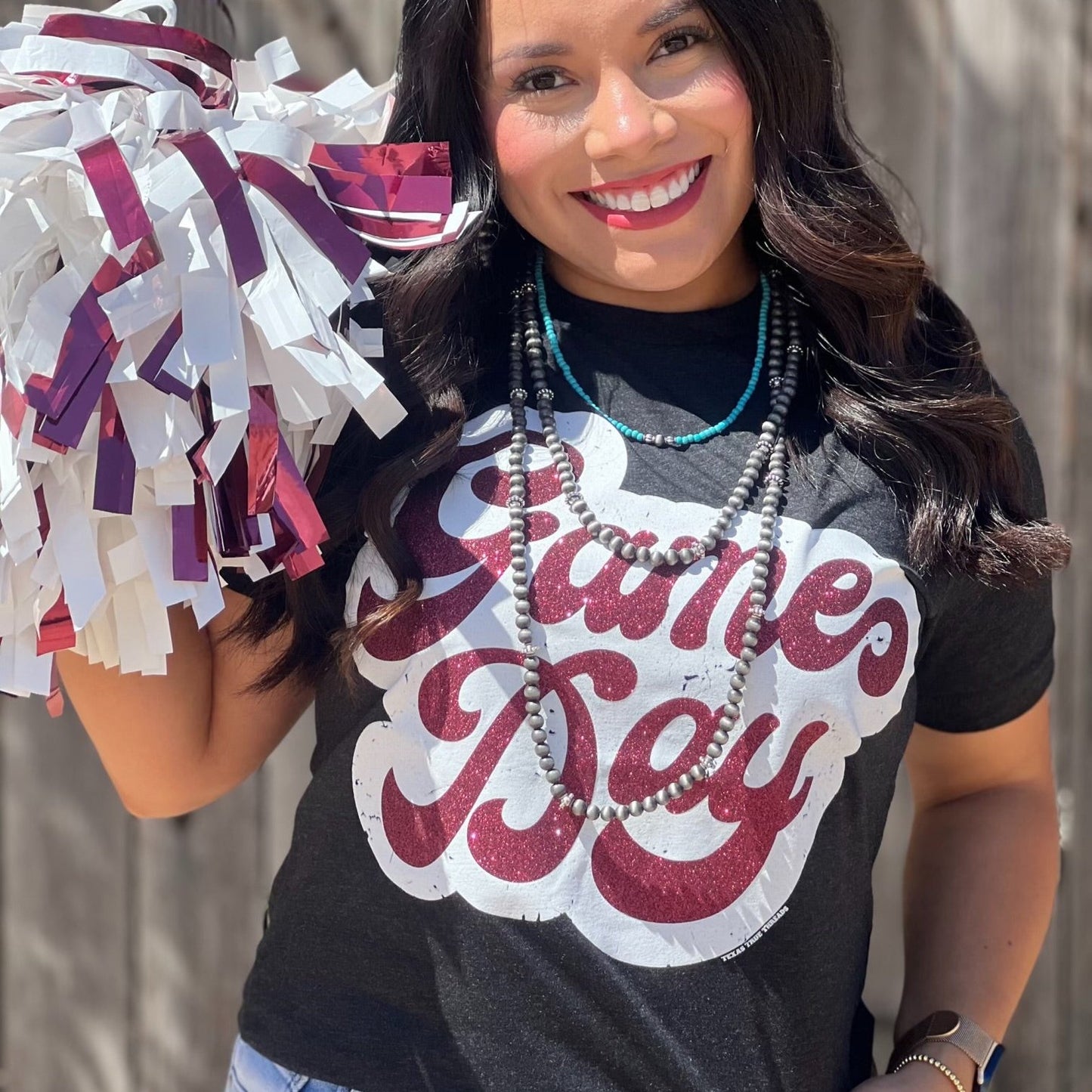 Sync Logic - Football Player with Game Day Glitter Tee