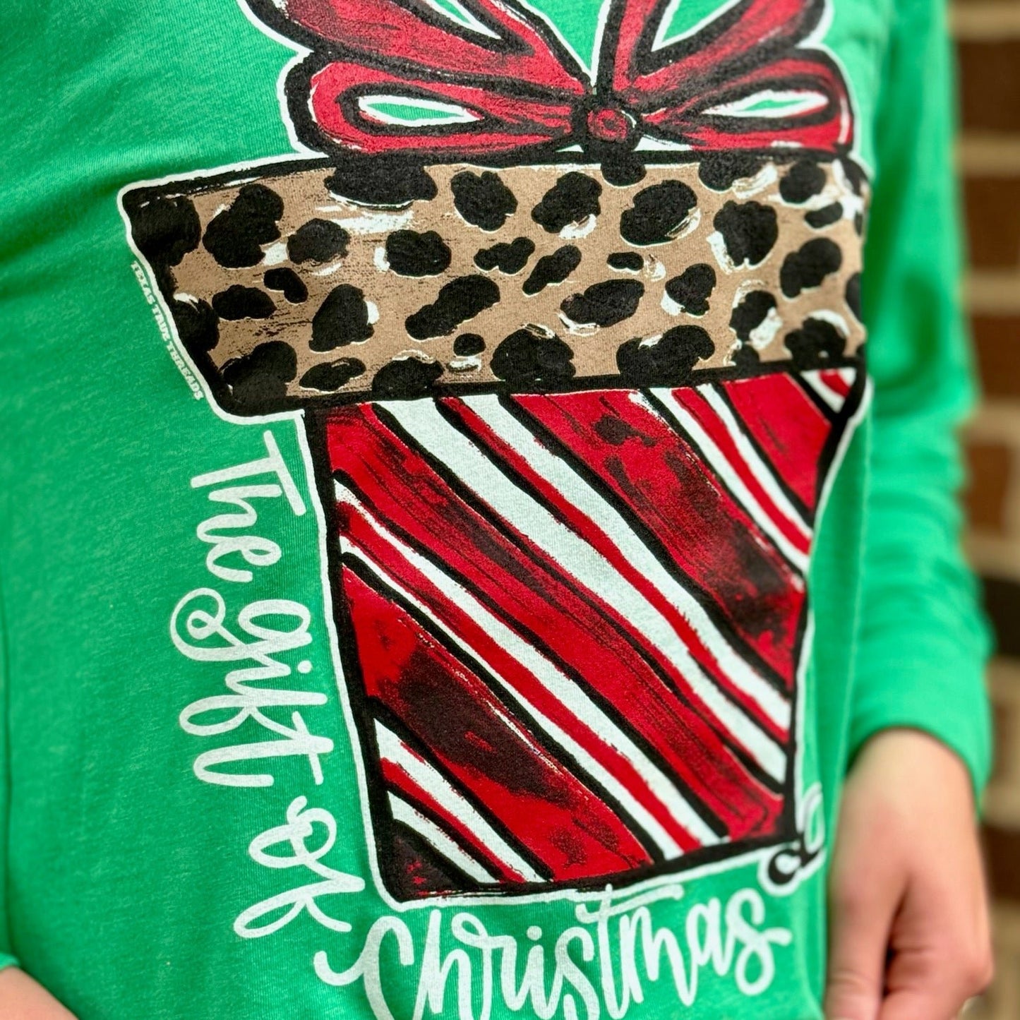 Callie Ann Stelter Candy Cane Present Tee & Sweatshirt