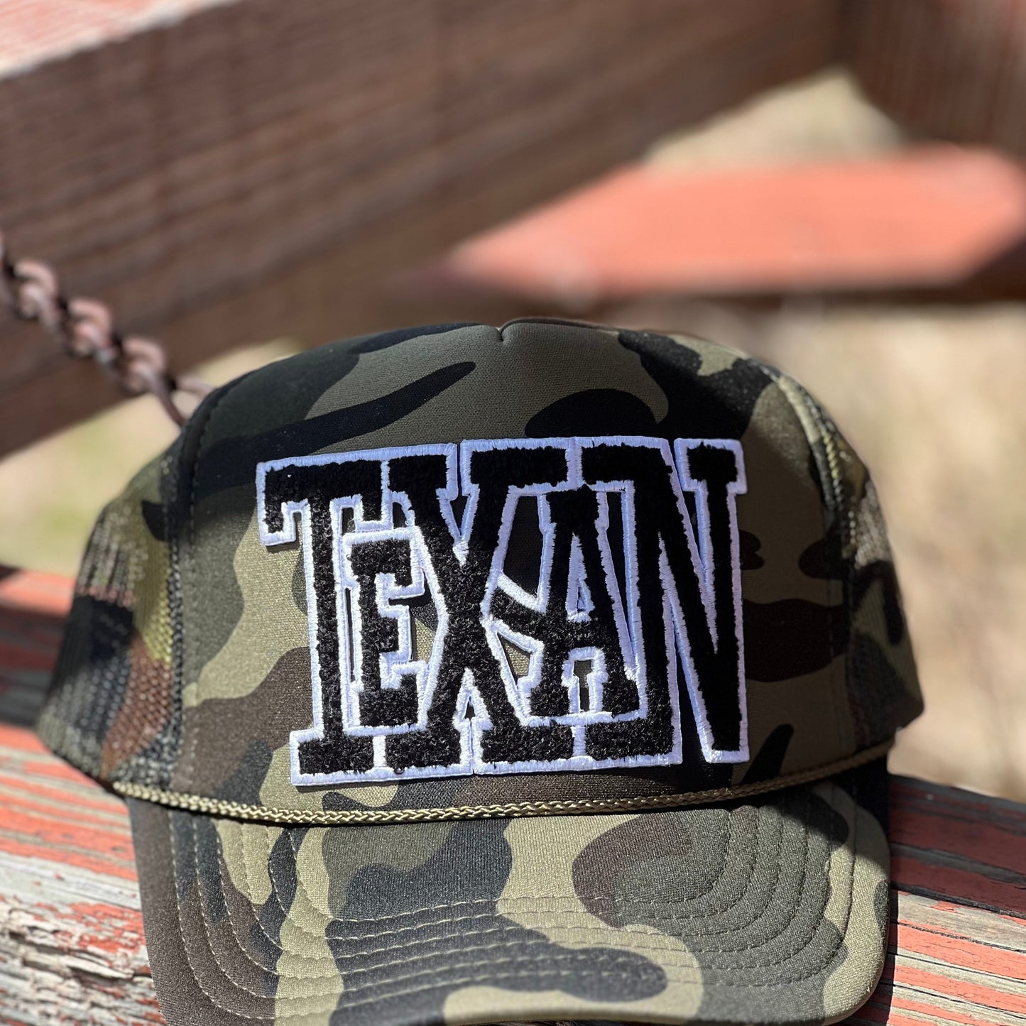 Texan Chenille Foam Trucker Cap