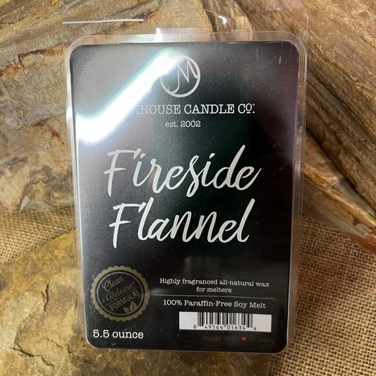 Fireside Flannel Soy Wax Candle and Melts