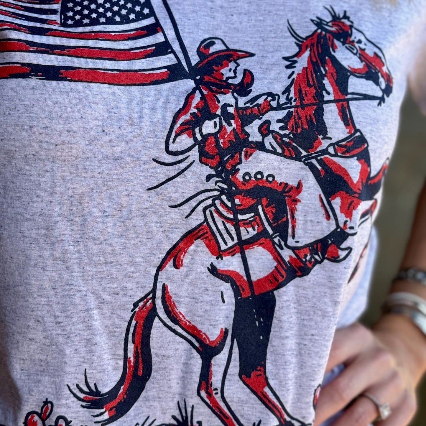 Patriotic Cowboy Tee