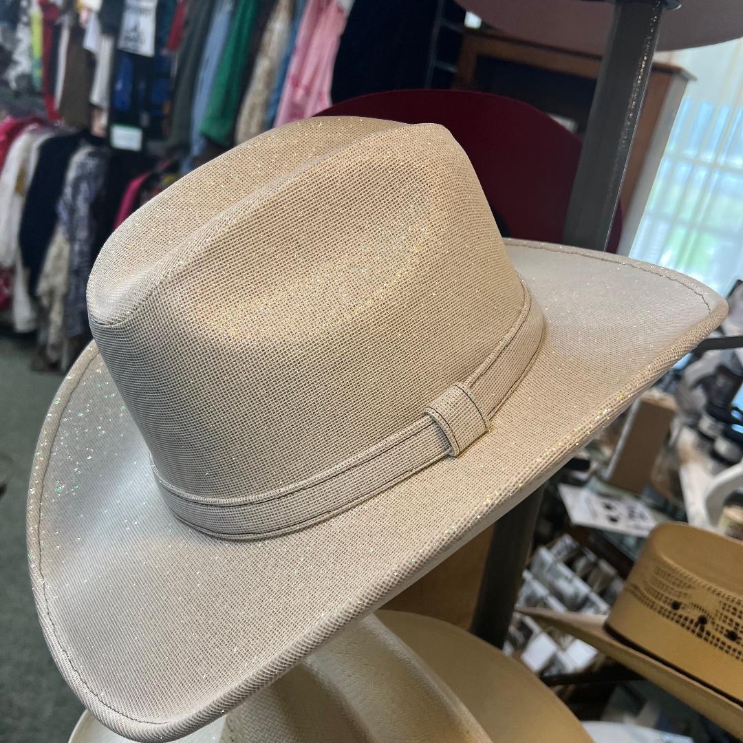 Western Ivory Glitter Hat