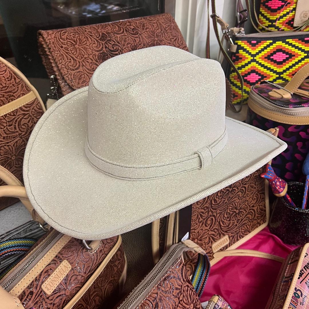 Western Ivory Glitter Hat