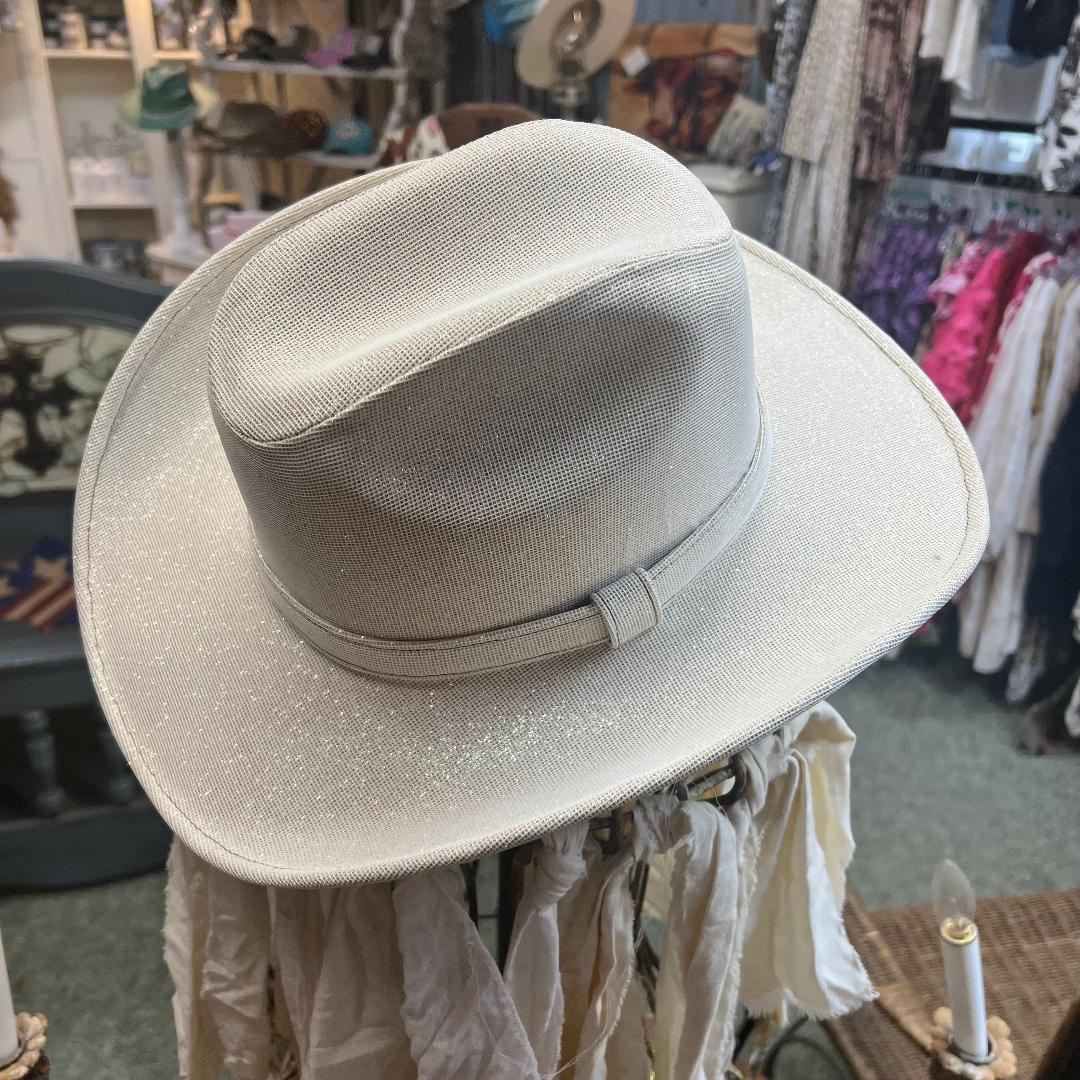 Western Ivory Glitter Hat