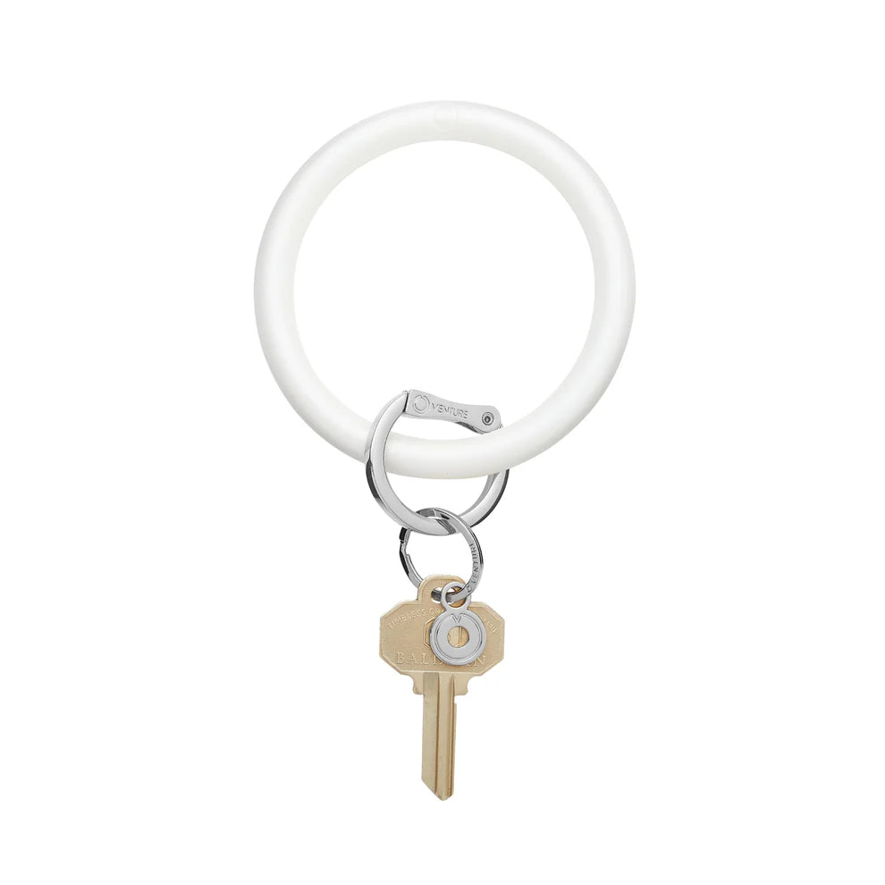 Silicone Big O® Key Ring - Marshmello Pearlized