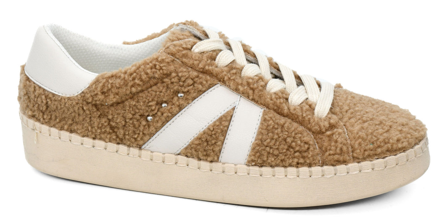 Corkys No Chaser Sneakers Camel Shearling