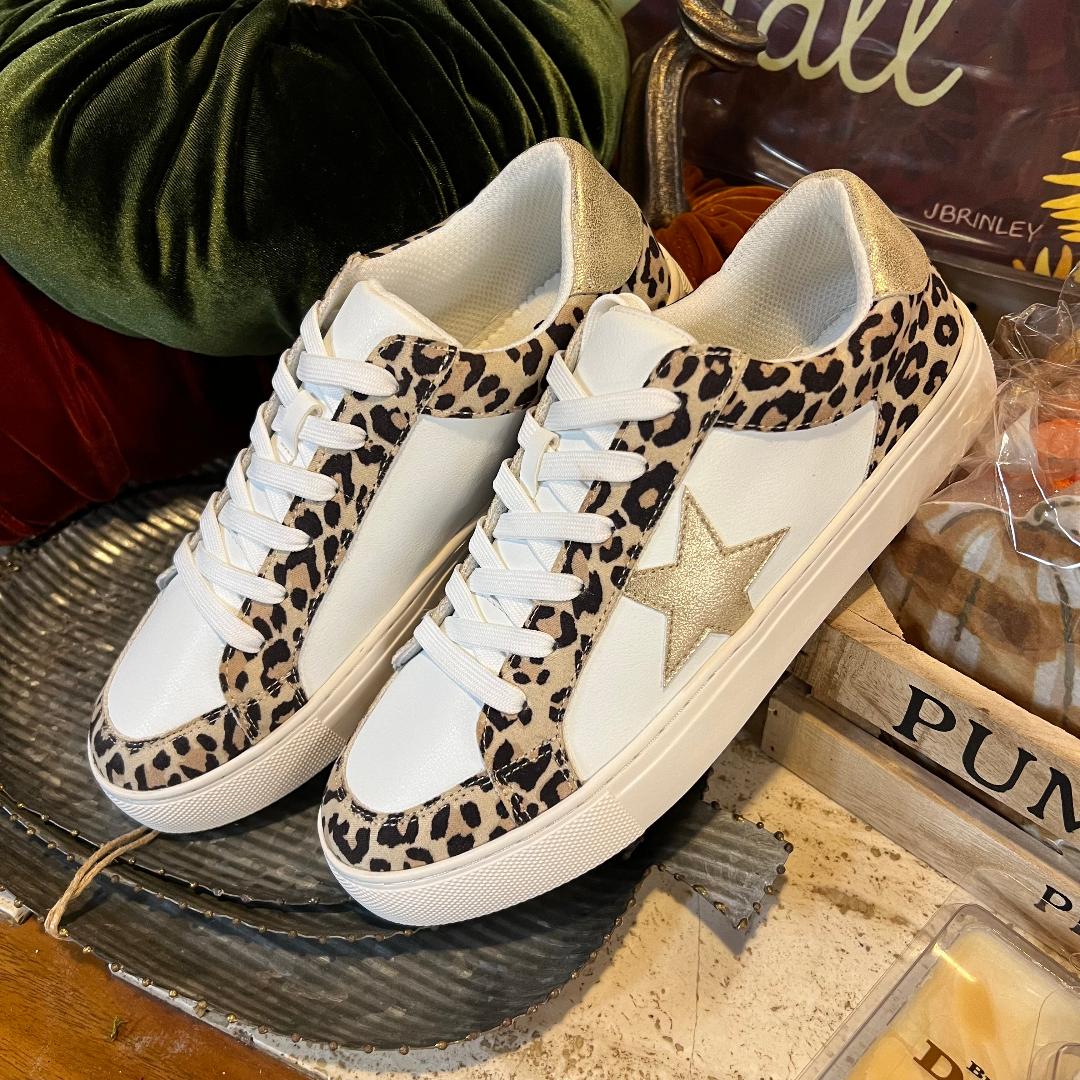 Girls leopard sneakers online