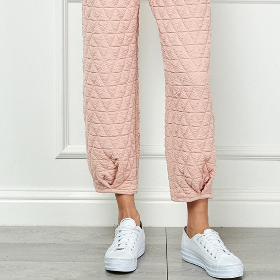 Blush sale quilted sneakers